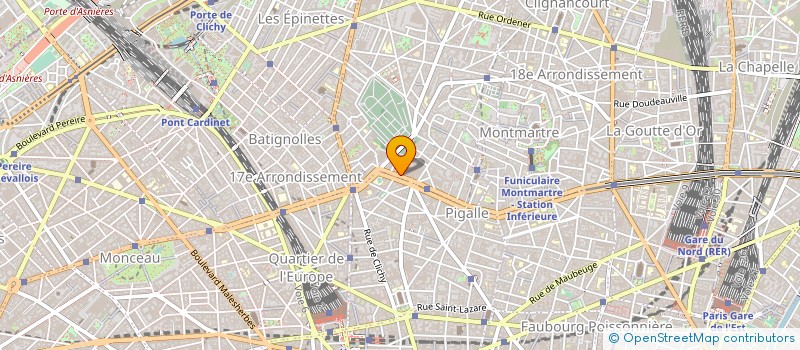 localisation de l'entreprise PRAME à PARIS