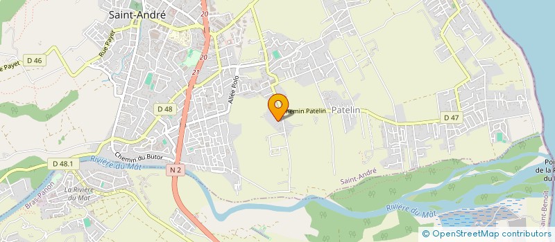 localisation de l'entreprise PRANA  SAINT-ANDRE