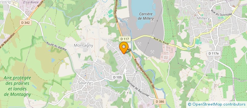 localisation de l'entreprise PRANA  MONTAGNY