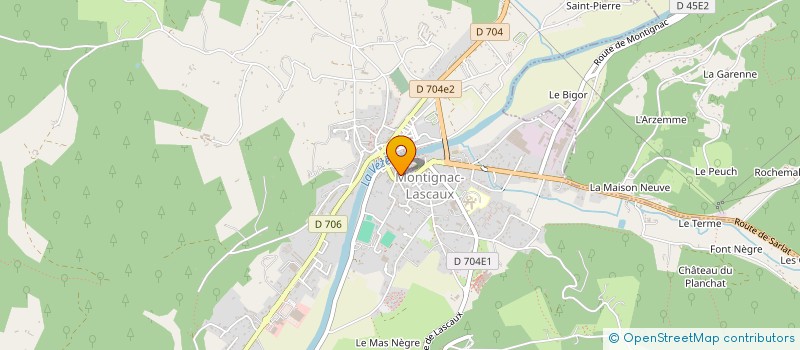 localisation de l'entreprise PRANA II à MONTIGNAC-LASCAUX