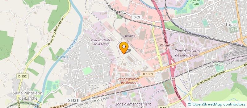 localisation de l'entreprise PRANA RECHERCHE ET DEVELOPPEMENT à BRIVE-LA-GAILLARDE
