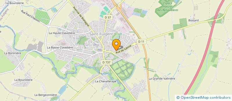 localisation de l'entreprise PRANILAU  SAINT-FULGENT