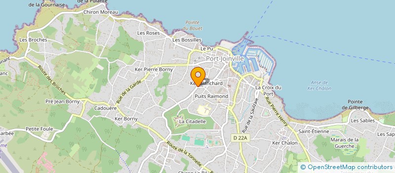 localisation de l'entreprise PRARAUD  L'ILE-D'YEU