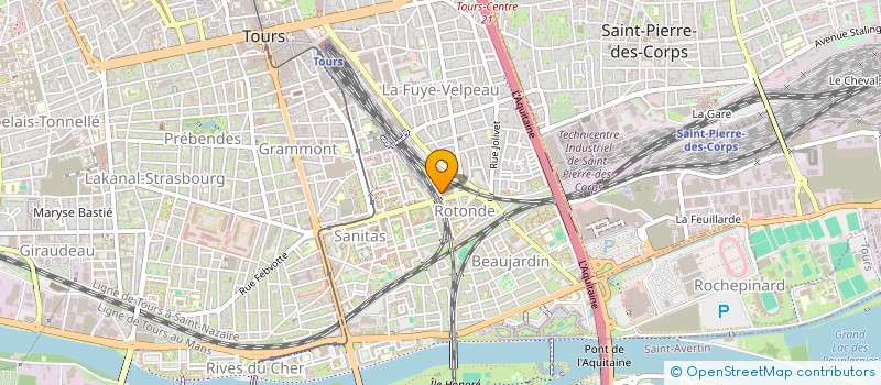 localisation de l'entreprise PRARIA (ENTRAIDE ET DIGNITE)  TOURS