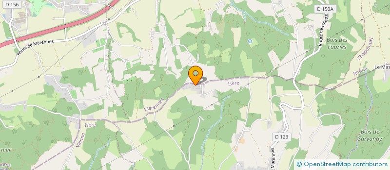 localisation de l'entreprise PRAS  VILLETTE-DE-VIENNE