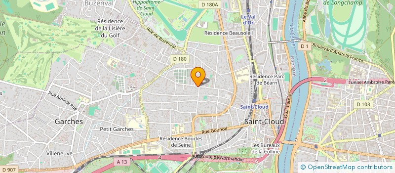 localisation de l'entreprise PRASIOLITE à SAINT-CLOUD
