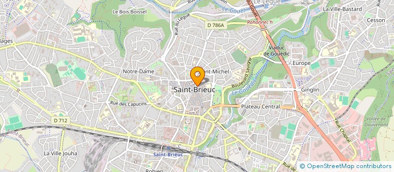 localisation de l'entreprise PRASLIN  SAINT-BRIEUC