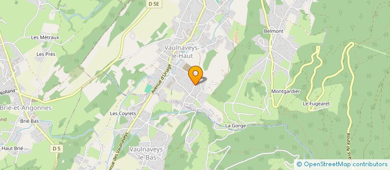 localisation de l'entreprise PRASLIN  VAULNAVEYS-LE-HAUT