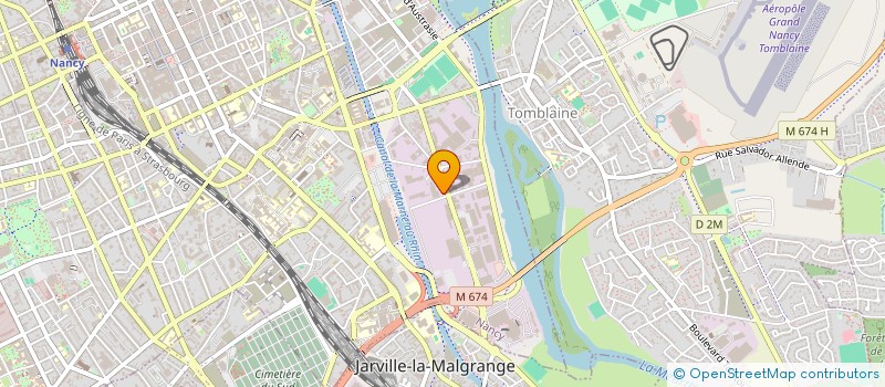 localisation de l'entreprise PRASLIN  NANCY