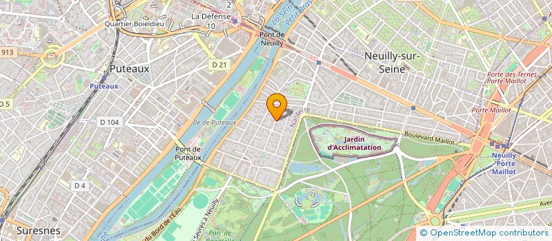 localisation de l'entreprise PRASLIN CAPITAL à NEUILLY-SUR-SEINE