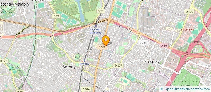 localisation de l'entreprise PRASSA à ANTONY