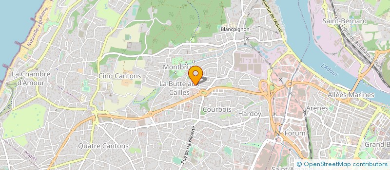 localisation de l'entreprise PRASTER à ANGLET