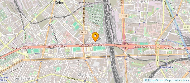 localisation de l'entreprise PRAT à SAINT-OUEN-SUR-SEINE