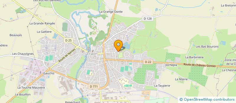 localisation de l'entreprise PRAT à CRAON