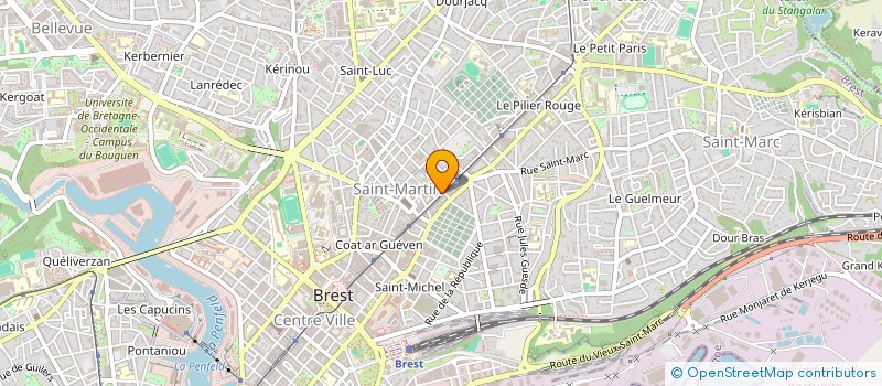 localisation de l'entreprise PRAT à BREST