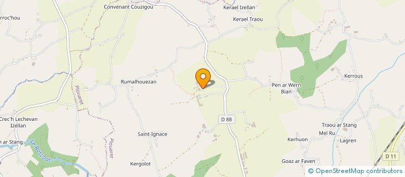 localisation de l'entreprise PRAT  PLOUARET