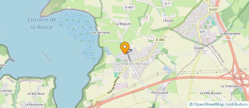 localisation de l'entreprise PRAT AR BAG  LA VILLE-ES-NONAIS