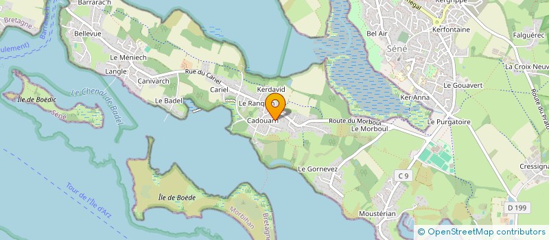 localisation de l'entreprise PRAT AR BRAS  SENE