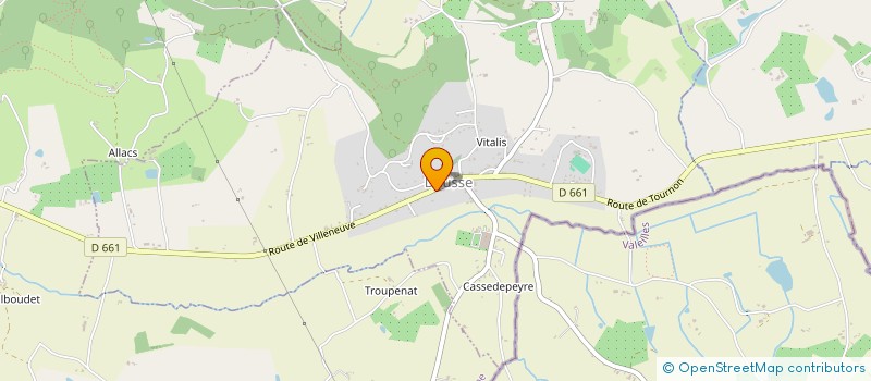 localisation de l'entreprise PRAT-BIEL  TRENTELS