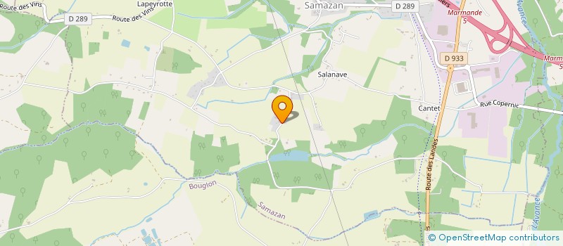 localisation de l'entreprise PRAT CONILH  SAMAZAN