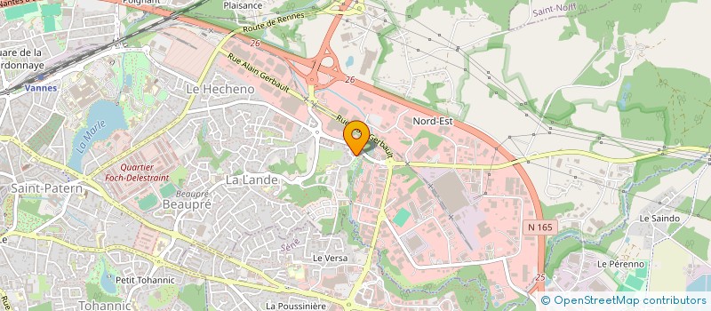 localisation de l'entreprise PRAT POULFANC SPORT VANNES SENE FOOTBALL  VANNES