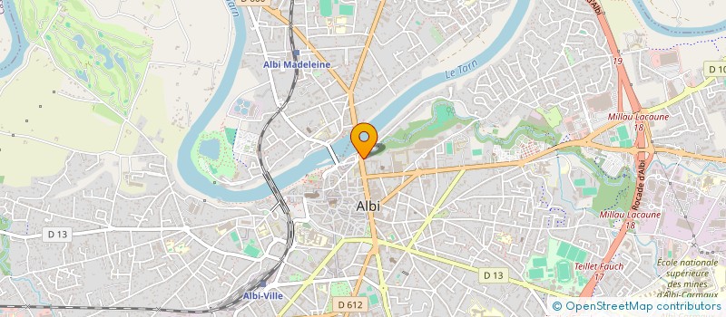 localisation de l'entreprise PRAT PROMOTION CONSTRUCTION  ALBI