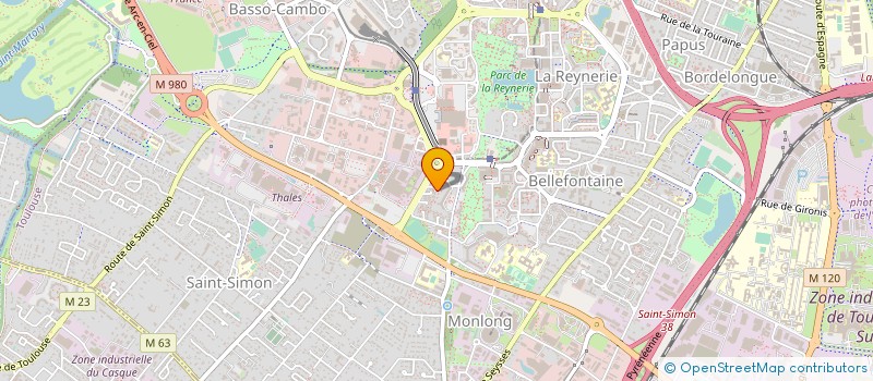 localisation de l'entreprise PRAT SA INGENIERIE DES STRUCTURES à TOULOUSE