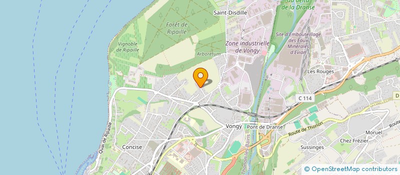 localisation de l'entreprise PRATA à THONON-LES-BAINS