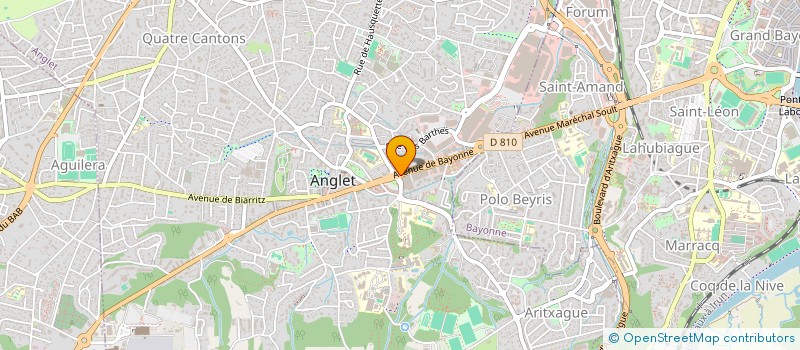 localisation de l'entreprise PRATCHI à ANGLET