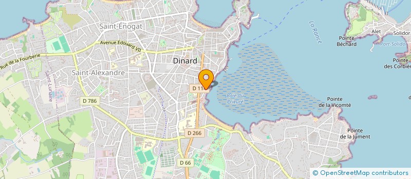 localisation de l'entreprise PRATEAUX PRODUCTION ENERGIE à DINARD