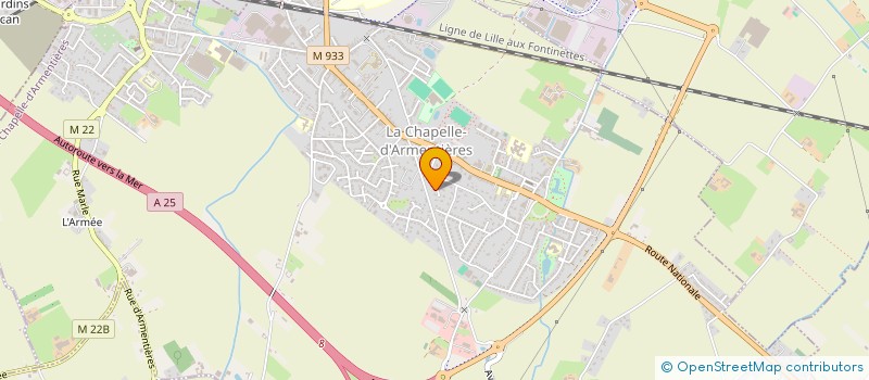 localisation de l'entreprise PRATEO  LA CHAPELLE D ARMENTIERES