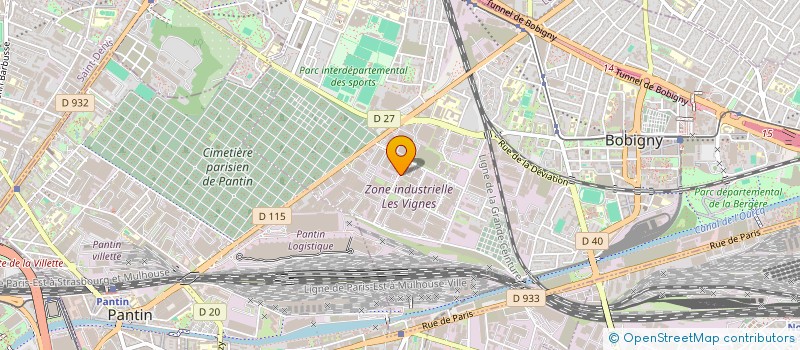 localisation de l'entreprise PRATEX S A R L à BOBIGNY