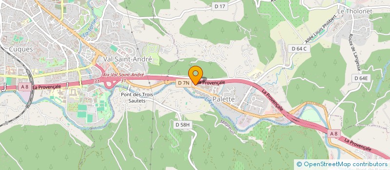 localisation de l'entreprise PRATI-K à LE THOLONET