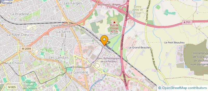 localisation de l'entreprise PRATIC  CLERMONT-FERRAND