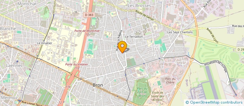 localisation de l'entreprise PRATIC à BRON
