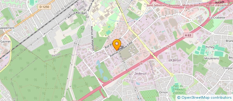 localisation de l'entreprise PRATIC FERMETURES ET RENOVATIONS  PESSAC