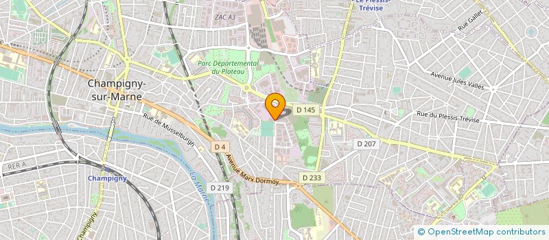 localisation de l'entreprise PRATIC TELE à CHAMPIGNY-SUR-MARNE