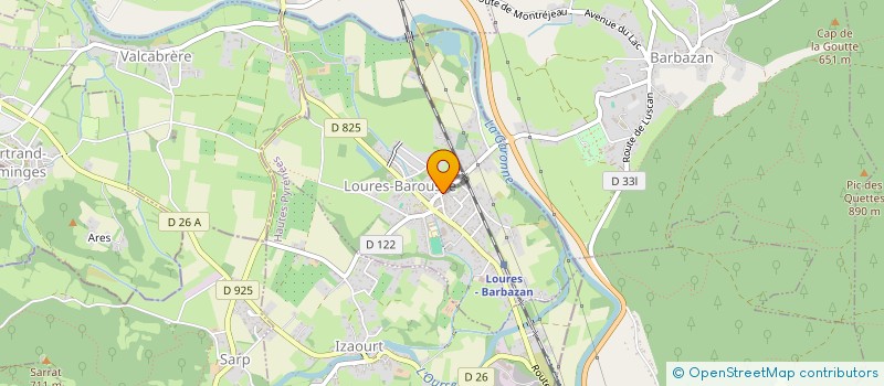 localisation de l'entreprise PRATICA DANSES LOISIR  LOURES-BAROUSSE