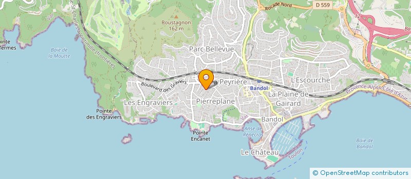 localisation de l'entreprise PRATICIEN AUTOUR DE L'AME, DU CORPS ET DE L'ESPRIT (PAACE) à BANDOL