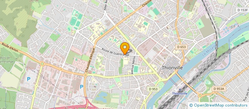 localisation de l'entreprise PRATICIENS DE LA CLINIQUE AMBROISE PARE à THIONVILLE