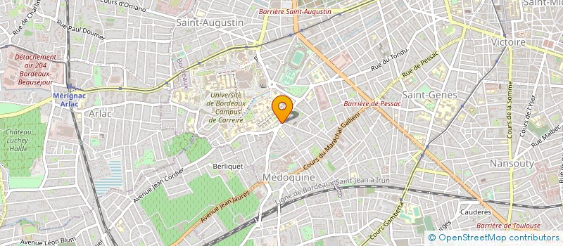 localisation de l'entreprise PRATICIENS HOSP C PERRENS FORMATION RECH  BORDEAUX