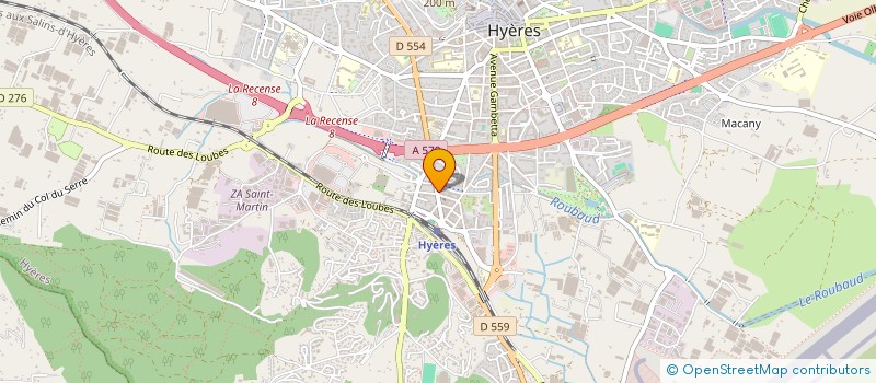 localisation de l'entreprise PRATICIENS IRM ET SCANNER LES FLEURS à HYERES