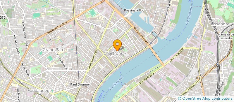 localisation de l'entreprise PRATIQUE ARCHITECTURE  BORDEAUX