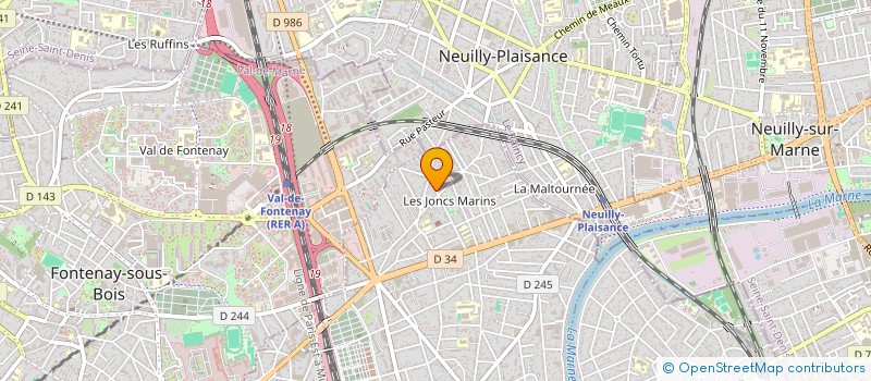 localisation de l'entreprise PRATIQUE ET ETUDE DU TAICHICHUAN  LE PERREUX-SUR-MARNE