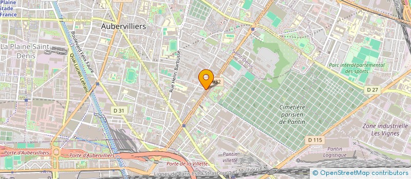 localisation de l'entreprise PRATIQUE IMMOBILIERES à AUBERVILLIERS