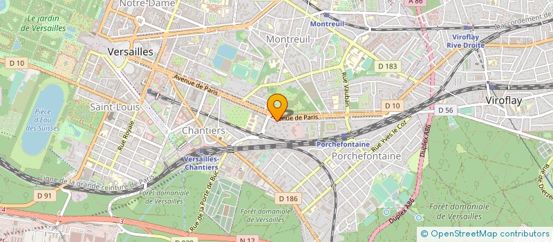 localisation de l'entreprise PRATIQUE MOTOCYCLISTE EN YVELINES à VERSAILLES
