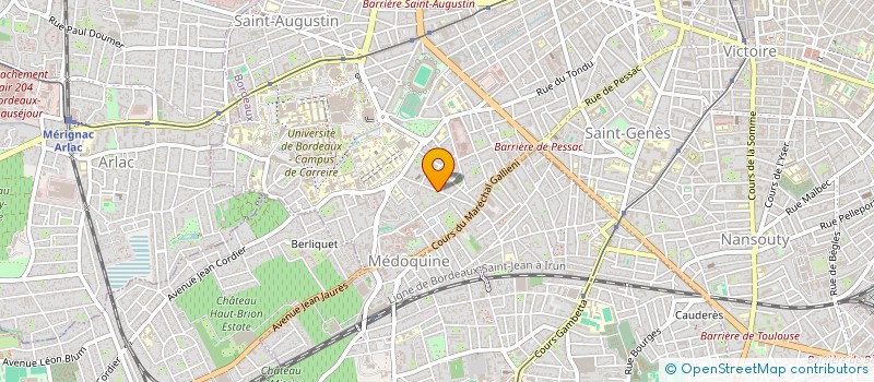 localisation de l'entreprise PRATIQUE OMNISPORTS LUDIQUES ET EDUCATIVES EN AQUITAINE  BORDEAUX