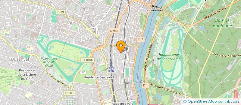 localisation de l'entreprise PRATIQUER LE YOGA à SAINT-CLOUD