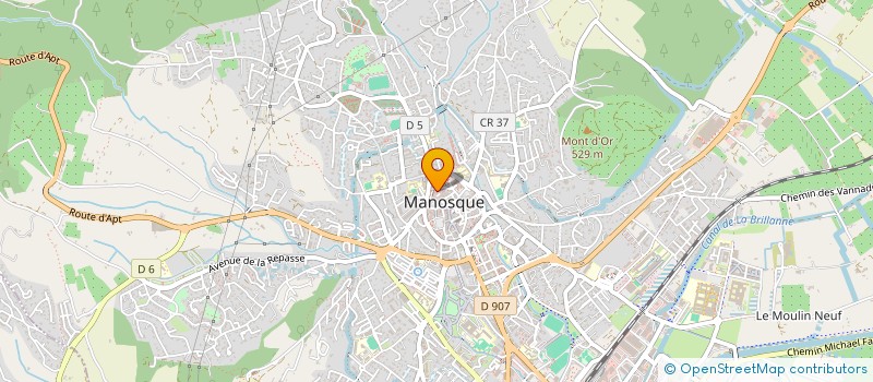 localisation de l'entreprise PRATIQUES ALTERNATIVES à MANOSQUE