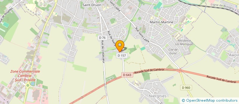 localisation de l'entreprise PRATIQUES ARTISTIQUES ET SCIENTIFIQUES à CAMBRAI